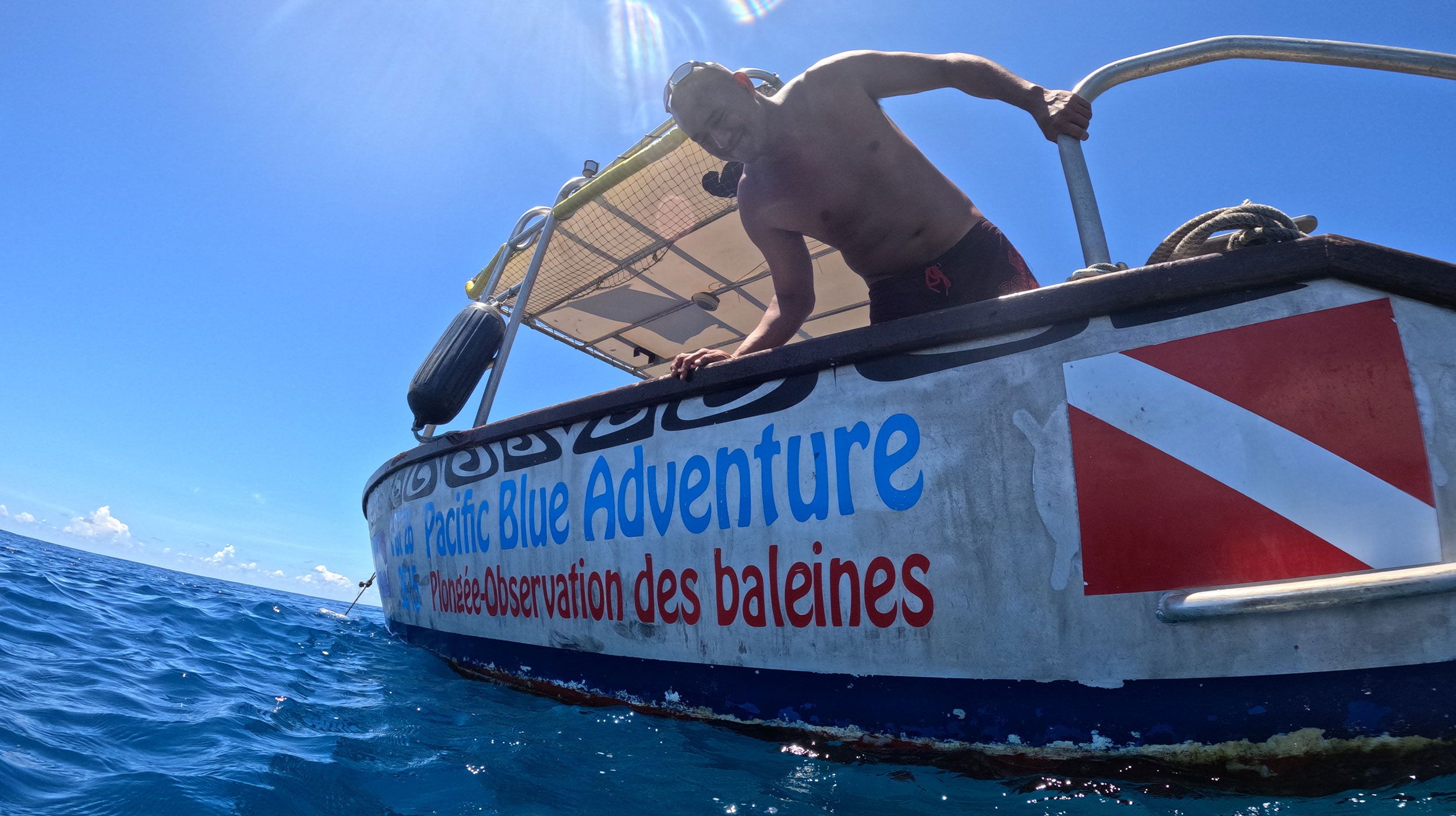 bateau pacific blue adventure plongée huahine